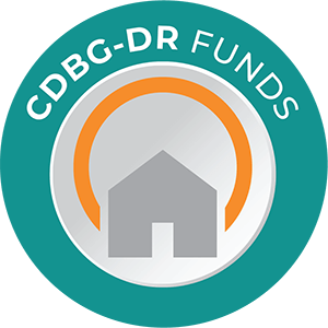 CDBG-DR Logo with link to CDBG-DR Earthquakes & Storm Isaías